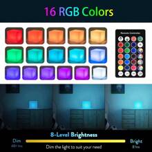 IP68防水泳池装饰灯可充电卧室客厅台灯创意16色新奇PE凳子灯方形氛围酒吧台灯