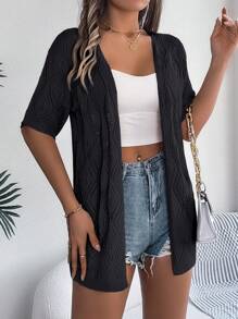 春夏休闲镂空针织开衫、防晒