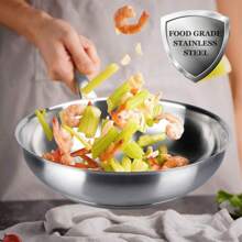 Duxtop - Sartén profesional de acero inoxidable, apta para inducción, con tecnología antigolpes, 20,3 cm - 1 - Ver 3