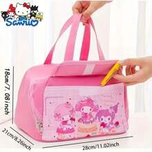 Sanrio 1 szt. Sanrio Hello Kitty Melody Laurel Dog Kulomi Student Izolowana Torba Lunch Box Dziewczęca Duża Torba Bento Duża Pojemność Torba Lunchowa Z Ryżem Torba Lunchowa