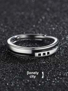 Anillos combinables apilables para hombres, anillos individuales, anillos abiertos personalizados para dedos, anillos vintage para hombres - multicolor - Ver 3