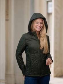 Giacca casual da donna Metrofive con cappuccio, tasche, design classico, leggera e calda, utilizzabile nella vita di tutti i giorni. Adatto per inverno, primavera e autunno