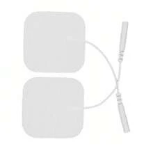 40 Piezas Almohadillas De Electrodos Para Electroestimulador,2mm,5x5cm - Blanco - Ver 5
