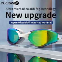 YLKJSWIM Unisex Swimming Goggles, Anti-Fog & Leak-Proof, Maximum Comfort Adjustable Dual Strap, Mirrored/Non-Mirrored Lens Swimming Goggles Pool Accessories, Beach Essentials, Beach Accessories, Pool Float