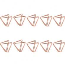 10pcs Triangle Place Card Holders, Mini Table Number Holders, Table Desk Place Name Card Holders,Photo Clips For Wedding Party Decor - Multicolor - View 14