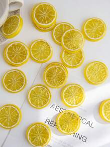 5/10/20 PIEZAS de Rodajas de Limón Artificiales de Plástico para Decoración de Primavera, Día de la Madre, Día de San Valentín, Jarrones para el Hogar, Comedor, Dormitorio, Fiestas, Cumpleaños, Jardín, Graduación, Plantas Falsas