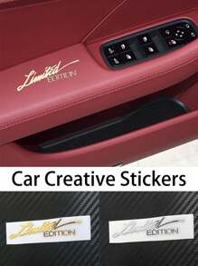 1 件独家版字母贴纸，限量版徽章贴纸，汽车内饰外饰适用于汽车、摩托车、自行车