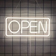 Open Neon Sign, Open LED Neon Light For Wall Decoration, USB Powered Bar Neon Night Light, Open Commercial Lighting Sign, Suitable For Bars, Pubs, Cafes, Shops, Parties, Clubs, Business Decoration,USB Power Supply Can Be Reused, Comes With Accessories, And Is Easy To Install.