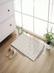 1 块复古花卉碎片大号客厅地毯，波西米亚风格，毛绒材质，触感柔软舒适，易于护理，防水防污，防滑背衬，可机洗，地毯，适用于大厅、卧室地毯、卧室地毯、厨房、餐厅、办公室、房间装饰和门垫。