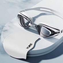 1pc Unisex Retro Style Anti-Fog Anti-Fog HD Swimming Goggles, Beach Essentials, Beach Accessories, Pool Float