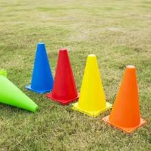 9.06 Inch Multi-Functional Sports Training Cone - PE Material, Suitable For Soccer And Basketball Practice, Versatile Obstacle Marker