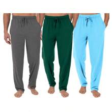 3-Pack Men's Classic Lounge Pajama Pants (S-3XL) - Than - Thợ săn - Xanh lam - Xem 1