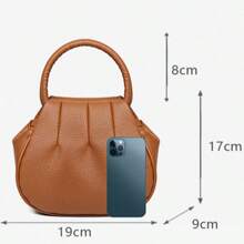 1 件新款女士手提包，小号圆形休闲手提包，迷你钱包，可装硬币和手机，适合日常使用