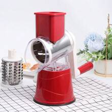 1 Pack Vegetable Slicer, Stainless Steel Cheese Grater, Multifunctional Vegetable Slicer, Vegetable Chopper, Cooking Prep Tool For Potato/Onion/Vegetables, Vegetable Slicer, Potato Peeler (Red, Green) - 紅色 - 查看 7