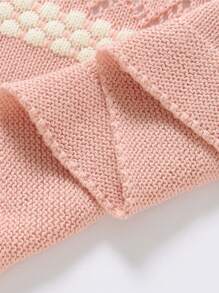 1pc Customizable Name Embroidered Handmade Knit Baby Blanket, Casual Minimalist Cozy Infant Swaddle Stroller Blanket, All Season,Multi-Functional,Ornamental,Letter,Stylish,Modern,Colorful,Cute,Adorable,Casual,Custom,Personalised,Unique,Customized,Ideal Gifts For Him,Ideal Gifts For Her,Son,Daughter