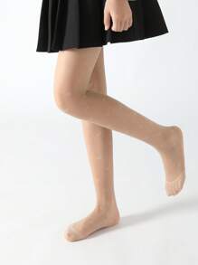 2/1 Cặp quần legging cho bé gái, quần bó cho trẻ sơ sinh, quần bó trẻ em, quần bó không chân jacquard hình trái tim mỏng, quần legging lưới, màu da, màu mơ, màu be, màu kaki, màu trơn, phong cách dễ thương cho sinh viên, quần khiêu vũ cho trẻ em, mềm mại và thoải mái cho mùa xuân/hè, thích hợp để mặc hàng ngày, dự tiệc, có thể kết hợp với váy và quần short, có thể dùng làm tất khiêu vũ - Nhiều màu - Xem 4