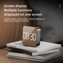 LED Clock Student Alarm Clock Plug-In Dual-Purpose Large Screen Display Digital Clock Temperature Clock Room Decor Bedroom Decor Dormitory Decor Back To School Home Decor School Supplies