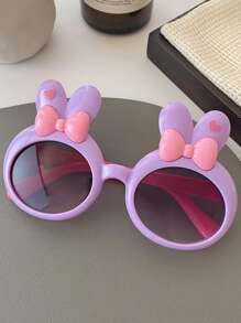 1pc Kids Cute Rabbit Cartoon Design Fashion Fashion Glasses For Boys & Girls