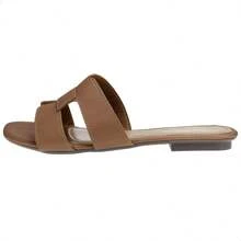 Women Flat Sandals - 駝色 - 查看 4