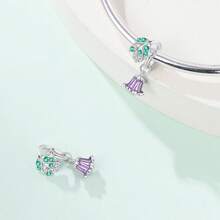 925 Sterling Silver Sunflower And Morning Glory Charm Tulip Daisy Charm Four Leaf Clover Charm Rose Charm Flower Charm Suitable For Women Bracelet Necklace DIY Jewelry Making Charm And Daily Clothing Matching Jewelry Decoration Suitable For Girls