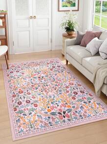早春花卉农场风格装饰地毯，适用于庭院、卧室、客厅、厨房家用地毯、入口垫 - 公尺叢 - 查看 5