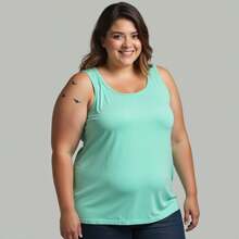 Kit 03 Women's Plus Size Comfortable Cotton Tank Top - View 5