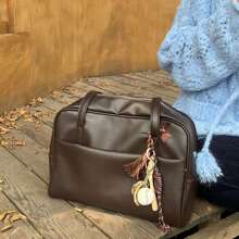 Shoulder Bag Women Vintage Underarm Bag Fashion Tote Bag Large Capacity Suitable For Work, School, Commuting, No Accessories Included