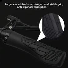 Ergonomic Bicycle Handlebar With Anti-Slip Shock Absorption Function, Rubber Bicycle Handlebar With Lock Design, Waterproof Cycling Accessories
