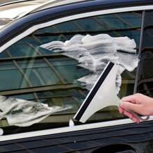 3Pcs/5Pcs/10Pcs Nordic Style Bathroom Sink Plastic Soft Rubber Glass Scraper, Household Glass Cleaning Tool, Car Window Squeegee (Random Color)