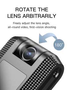 Ultra-HD 1080P Sports Mini Camera Sleek Lightweight Outdoor Adventure Companion With Advanced Night Vision Multi-Functional Portable Digital Video Recorder Compact BodyCam For Police And Action Enthusiasts Featuring A Versatile 180° Rotating Lens For Unparalleled Bike And Helmet Mounting Flexibility