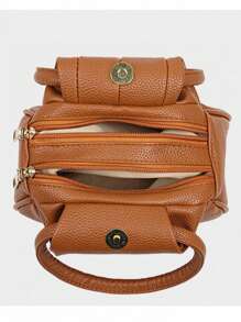 1 件新款女士手提包，小号圆形休闲手提包，迷你钱包，可装硬币和手机，适合日常使用