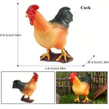 Farm Animal Figures Toys Mini Animal Figurines Farmyard Animal Cake Toppers For Farm Theme Party, Birthday, Easter, Christmas Party Decorations, Kids' Play Figures