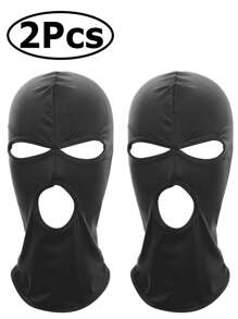 Balacara Ski Mask 3 Hole Full Face Mask, Women Men Thin Balaclava Face Mask For Motorcycle Bike Hunting Cycling Cap Ski