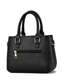 Embroidery Messenger Bags Women, Perfect Handbag For Everyday Use - Black - View 3