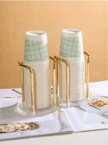Light Luxury Paper Cup Rack, Disposable Cups, Cup Holder, Storage Rack, Coffee Cup Rack, High-End Appearance, Placement, High-End