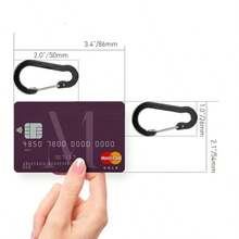 6 Piezas Clips de Mosquetón de Aleación de Aluminio Llavero Cierre de Broche Clips de Anillo en D Mochila Camping al Aire Libre - Verde - Ver 7