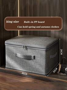 Large-Capacity Foldable Storage Box With Lid, Household Wardrobe Folding Storage Bin, Clothes & Bedding Organizer Box