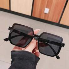Big Frame Vintage Women Men Brand Square Sun Glasses Retro Eye Glasses Goggle For Male Female Polygon ﻿ ﻿ - 3pcs - View 5