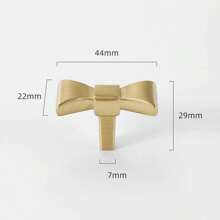 优雅黄铜蝴蝶结抽屉拉手 - 光滑橱柜门把手，适用于家居装饰，包括安装硬件橱柜和抽屉把手橱柜门把手 - 彩色 - 查看 16