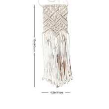 1pc Hand Woven Floral Lace Tied Decor Macrame Bohemian Style Wedding Flower Bouquet Decorative Ribbons & Bows Gifts Birthday Graduation