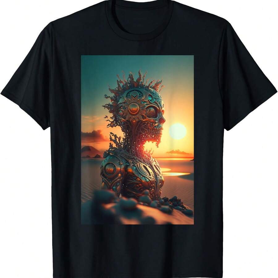 Burning Man Festival Statue T-Shirt