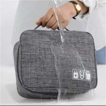 Estuche Organizador Cables Cargadores USB Audífonos Impermeable - Gris - Ver 6