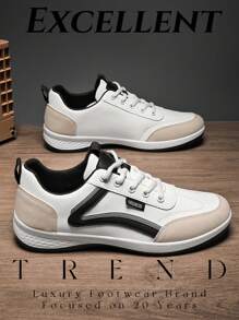 Plus Size Men's Lightweight Breathable Casual Sport Shoes, Comfortable Walking, Driving, Business, All Season, Spring/Summer