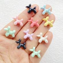 20/30/50pcs Colorful Mini Mixed Style Cartoon Puppy Charm - For DIY Nail Art, Scrapbooking, Wedding Earrings & Jewelry Crafts, Odorless, Cartoon Animal Flat Back Resin Decoration