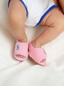 Infant Girls Summer Sandals Princess Dress Wedding Flats Shoes Newborn Toddler Soft Non-Slip Sole First Walker Crib Shoes Mesh Material Has Good Breathability, Which Can Keep Infant's Feet Dry And Avoid Discomfort Caused By Sweating - Pink - View 3