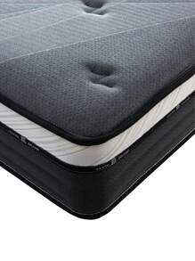 Pocket Spring Memory Foam Hybrid Mattress Natural Latex Orthopedic Foam Compressed Roll Packed In Box - Black - View 4