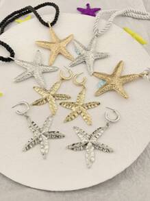 3 件套海星首饰套装 - 锌合金吊坠耳环和女士吊坠项链、海滩度假首饰、夏季防水首饰礼物、波西米亚风海洋主题首饰，适合日常装扮、生日母亲节 - 風格3 - 查看 3