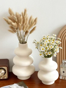 1 Piece Of Nordic Ins Circle Design Ceramic Vase Home Decoration, Creative Home Living Room TV Cabinet Porch Flower Arrangement Decoration Ornaments Gifts Birthday Graduation Room Decor Flower Vase Glass Vase