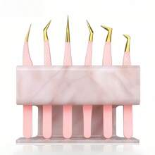 1 cái Giá đỡ nhíp mi bằng acrylic-Giá đỡ nhíp nối mi-Hộp trưng bày-Hộp đựng mi-Bộ sắp xếp-Dụng cụ nối mi-Có thể dùng để cất dụng cụ nối mi/Dụng cụ làm móng/Dụng cụ sửa chữa điện tử - Nhiều màu - Xem 21