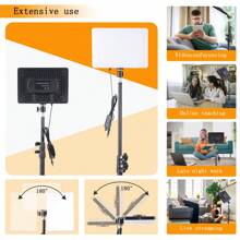 10-Inch LED Video Light Studio Lighting Kit With Tripod - Adjustable Brightness And Adjustable Stand, USB Powered For Live Streaming, Shooting, And Video Recording - Compatible With DSLR Cameras/Smartphones - No Batteries Required - Black - View 7